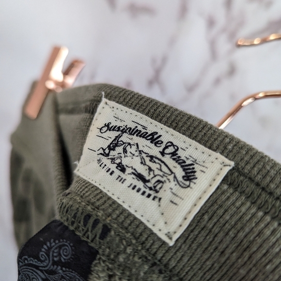 Prana Sweatpant Size XS Small Large Jogger Cozy Up Ankle Pant Sage Camo Green - Picture 3 of 12